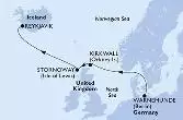 Warnemunde,Kirkwall,Stornoway,Reykjavik