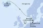 Akureyri,Copenhagen,Warnemunde
