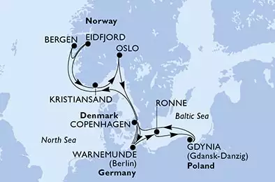 Danimarca, Germania, Norvegia, Polonia