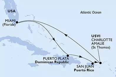 USA, Repubblica Dominicana, Porto Rico, Isole Vergini (USA)