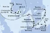 Warnemunde,Ronne,Gdynia,Visby,Stockholm,Copenhagen,Warnemunde,Stavanger,Ulvik,Kristiansand,Oslo,Copenhagen,Warnemunde
