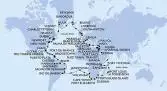 Italia, Francia, Spagna, Malta, Cipro, Israele, Egitto, Giordania, Arabia Saudita, Kenya, Repubblica Unita di Tanzania, Seychelles, Mauritius, Réunion, Mozambico, Sudafrica, Namibia, Sant'Elena, Brasile, Barbados, Saint Lucia, Martinica, Repubblica Dominicana, Bahamas, USA, Canada, Groenlandia, Islanda, Regno Unito