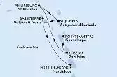 Pointe-a-Pitre,Roseau,Philipsburg,St John s,Basseterre,Fort de France