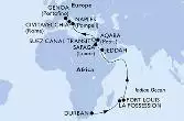 Durban,La Possession,Port Louis,Jeddah,Safaga,Aqaba,Suez Canal South,Suez Canal North,Naples,Civitavecchia,Genoa