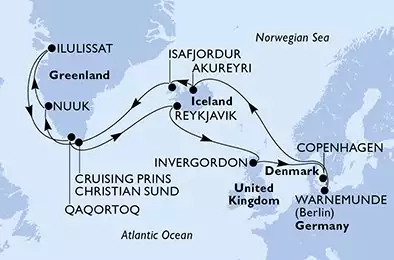Germania, Islanda, Groenlandia, Regno Unito, Danimarca