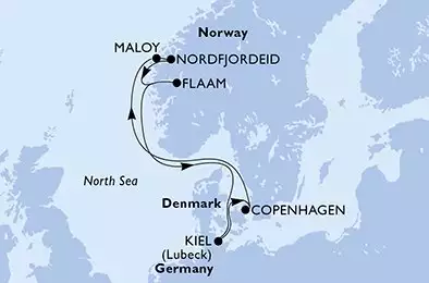 MSC EURIBIA - Itinerario di 7 notti partendo da COPENHAGEN, DENMARK il 28/07/2024 - Danimarca, Norvegia, Germania