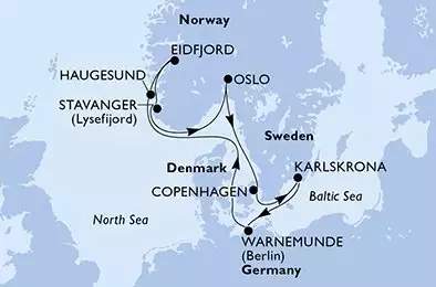 Danimarca, Svezia, Germania, Norvegia