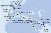 Qatar, Emirati Arabi Uniti, Oman, Giordania, Egitto, Italia, Spagna, Portogallo, Francia, Regno Unito, Germania