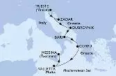Italia, Croazia, Grecia, Malta