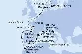 Genoa,Marseille,Barcelona,Malaga,Casablanca,Bilbao,La Rochelle,Copenhagen