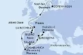 Marseille,Barcelona,Malaga,Casablanca,Bilbao,La Rochelle,Copenhagen