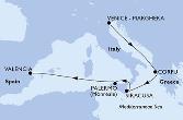 Venice-Marghera,Corfu,Siracusa,Palermo,Valencia