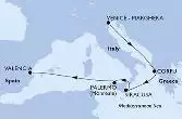 Venice-Marghera,Corfu,Siracusa,Palermo,Valencia