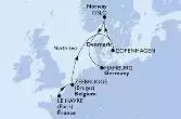Le Havre,Zeebrugge,Copenhagen,Oslo,Hamburg