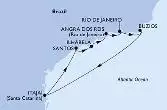 Rio de Janeiro, Buzios, Itajai (Balneario Camboriu), Santos (Sao Paolo), Ilhabela, Angra dos Reis, Rio de Janeiro