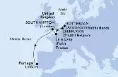 Rotterdam,Zeebrugge,Le Havre,Southampton,Lisbon