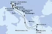 Venice-Marghera,Kotor,Mykonos,Mykonos,Heraklion,Ancona,Venice-Marghera,Zadar,Dubrovnik,Rijeka,Ancona,Venice-Marghera
