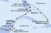 Port Canaveral,Costa Maya,Belize City,Isla de Roatan,Cozumel,Port Canaveral,Grand Turk Island,Ocean Cay,Port Canaveral