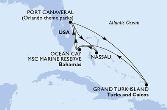 Port Canaveral,Grand Turk Island,Ocean Cay,Port Canaveral,Nassau,Ocean Cay,Port Canaveral