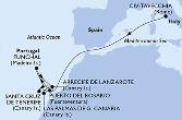 Civitavecchia,Puerto del Rosario,Arrecife de Lanzarote,Santa Cruz de Tenerife,Puerto del Rosario,Funchal,Arrecife de Lanzarote,Las Palmas de G.Canaria