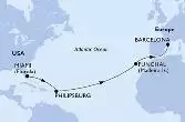 Miami,Philipsburg,Funchal,Barcelona