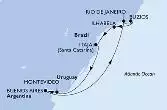 Uruguay, Argentina, Brasile