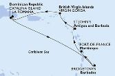La Romana,Catalina Island,Bridgetown,Fort de France,St John s,Virgin Gorda,La Romana