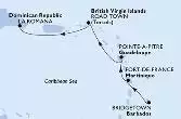 Bridgetown,Fort de France,Pointe-a-Pitre,Road Town,La Romana