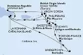 La Romana,Samana Bay,Virgin Gorda,Basseterre,Philipsburg,Catalina Island,La Romana,Catalina Island,Bridgetown,Fort de France,St John s,Road Town,La Romana