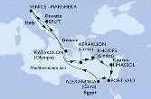 Italia, Grecia, Cipro, Egitto, Croazia