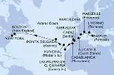 Italia, Francia, Spagna, Gibilterra, Marocco, Portogallo, Stati Uniti