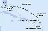 Stati Uniti, Antille Olandesi, Antigua-Barbuda, Isole Vergini (USA), Bahamas