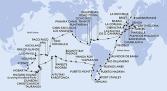 Italia, Francia, Spagna, Gibilterra, Marocco, Capo Verde, Brasile, Argentina, Isole Falkland, Cile, Isole Pitcairn, Polinesia Francese, Isole Cook, Nuova Zelanda, Australia, Nuova Caledonia, Isole Figi, Samoa, Samoa Americane, Stati Uniti, Messico, Costa Rica, Panama, Giamaica, Isole Vergini (Britanniche), Antille Olandesi, Germania