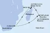Sudafrica, Madagascar, Mauritius, Réunion