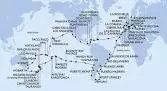 Genoa,Marseille,Barcelona,Gibraltar,Casablanca,Mindelo,Salvador,Rio de Janeiro,Rio de Janeiro,Buenos Aires,Buenos Aires,Puerto Madryn,Port Stanley,Ushuaia,Ushuaia,Puerto Montt,Valparaiso,Valparaiso,Hanga Roa,Bounty Bay Passage,Papeete,Papeete,Moorea,Aitutaki,Rarotonga,Bay of Islands,Auckland,Tauranga,Christchurch,Dunedin,Cruising Milford Sound,Hobart,Hobart,Sydney,Sydney,Noumea,Luganville,Apia,Pago Pago,Honolulu,Hilo,Los Angeles,Cabo San Lucas,Puntarenas,BLB-Panam Canal,CTB-Panama Canal,Ocho Rios,Road Town,Philipsburg,Las Palmas de G.Canaria,Palma de Mallorca,Naples,Civitavecchia,Genoa,Marseille,Tarragona,La Coruna,Bilbao,La Rochelle,Brest,Warnemunde