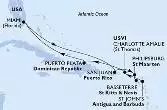 Stati Uniti, Porto Rico, Antille Olandesi, Saint Kitts - Nevis, Antigua-Barbuda, Isole Vergini (USA), Repubblica Dominicana