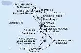 Martinica, Guadalupe, Saint Lucia, Barbados, Grenada, Saint Vincent & The Grenadines, Antille Olandesi, Antigua-Barbuda, Saint Kitts - Nevis, Dominica