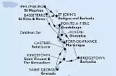 Martinica, Guadalupe, Antille Olandesi, Antigua-Barbuda, Saint Kitts - Nevis, Dominica, Barbados, Saint Vincent & The Grenadines, Grenada, Saint Lucia