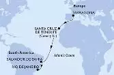 Tarragona,Santa Cruz de Tenerife,Salvador,Rio de Janeiro