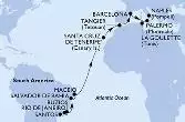 Santos,Rio de Janeiro,Buzios,Salvador,Maceio,Santa Cruz de Tenerife,Tangier,Barcelona,La Goulette,Palermo,Naples