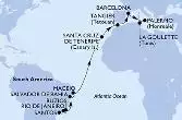 Santos,Rio de Janeiro,Buzios,Salvador,Maceio,Santa Cruz de Tenerife,Tangier,Barcelona,La Goulette,Palermo