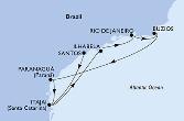Santos,Itajai,Ilhabela,Rio de Janeiro,Buzios,Paranagua,Itajai