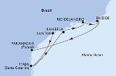 Santos,Itajai,Ilhabela,Rio de Janeiro,Buzios,Paranagua
