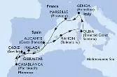 Alicante,Mahon,Olbia,Genoa,Marseille,Malaga,Casablanca,Cadiz,Gibraltar,Alicante