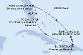 Port Canaveral,Grand Turk Island,Puerto Plata,Ocean Cay,Port Canaveral