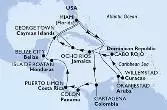 Miami,Oranjestad,Willemstad,Cabo Rojo,Ocho Rios,George Town,Miami,Ocho Rios,Cartagena,Colon,Puerto Limon,Isla de Roatan,Belize City,Miami