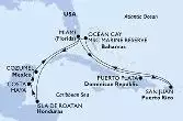 Miami,Puerto Plata,San Juan,Ocean Cay,Miami,Isla de Roatan,Costa Maya,Cozumel,Miami