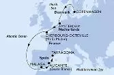 Copenhagen,Amsterdam,Cherbourg,Malaga,Alicante,Tarragona