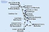Fort de France,Pointe-a-Pitre,Roseau,Philipsburg,Basseterre,St John s,Fort de France,Pointe-a-Pitre,Castries,Bridgetown,Kingstown,Saint George,Fort de France