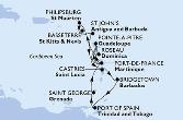 Bridgetown,Port of Spain,Saint George,Fort de France,Pointe-a-Pitre,Roseau,Philipsburg,Basseterre,St John s,Fort de France,Pointe-a-Pitre,Castries,Bridgetown